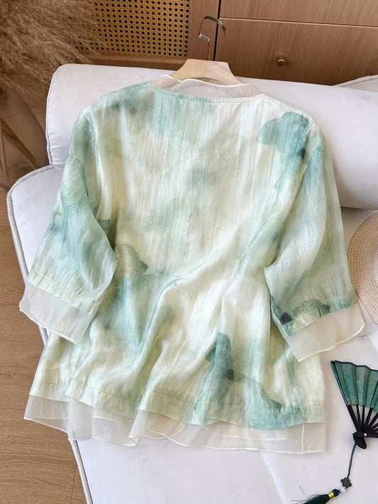 Pure Cotton Printed Elegant Shirt