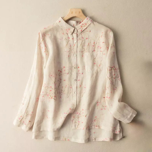 Classic Floral Pure Cotton Printed Full Sleeve Shirt