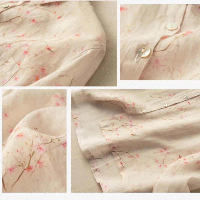 Classic Floral Pure Cotton Printed Full Sleeve Shirt