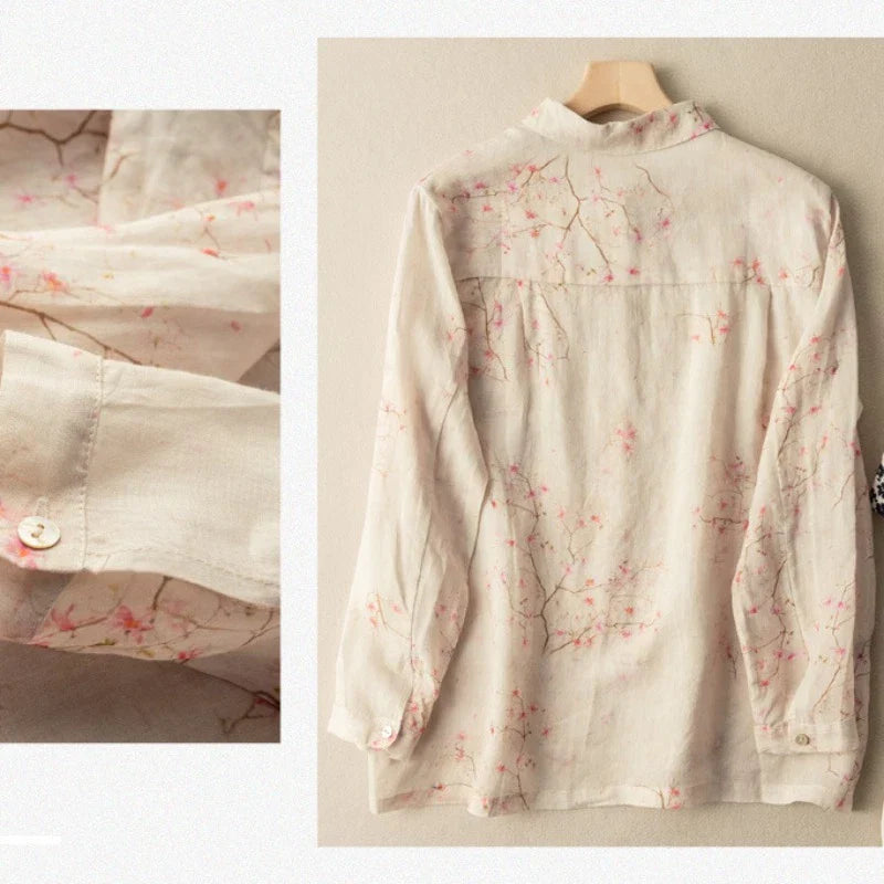 Classic Floral Pure Cotton Printed Full Sleeve Shirt