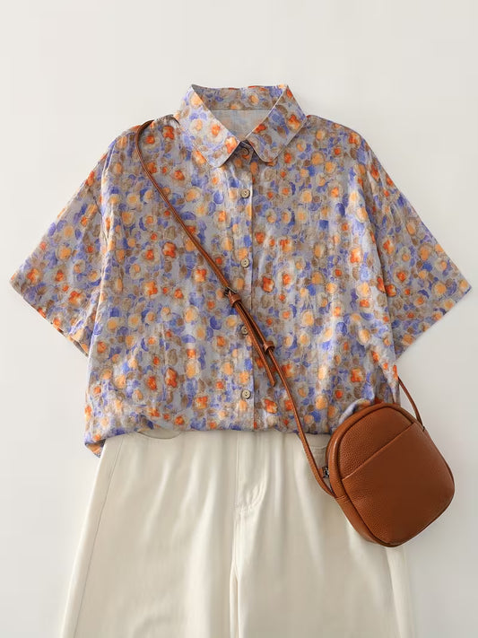 Premium Comfort Fit Cotton Printed Women’s Shirt✨