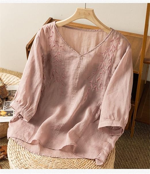 Pure Cotton Comfort Wear Embroidery Top