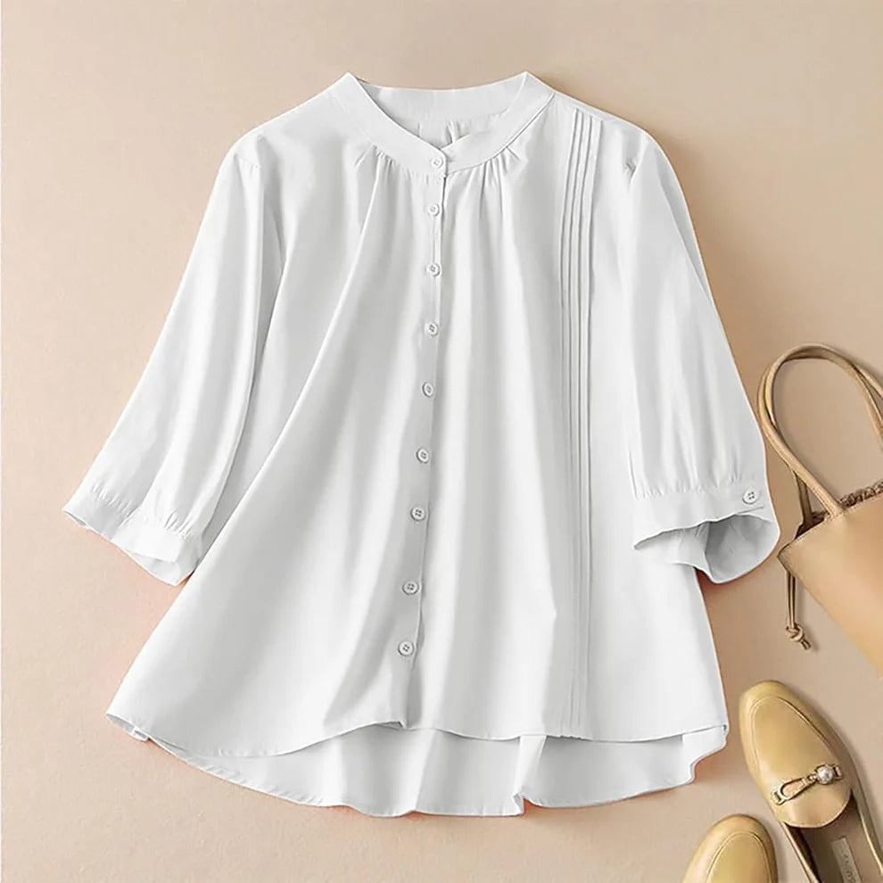 Stylish Pure Cotton Pleated Casual Shirt