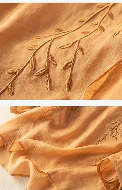 Pure Cotton Comfort Wear Embroidery Top