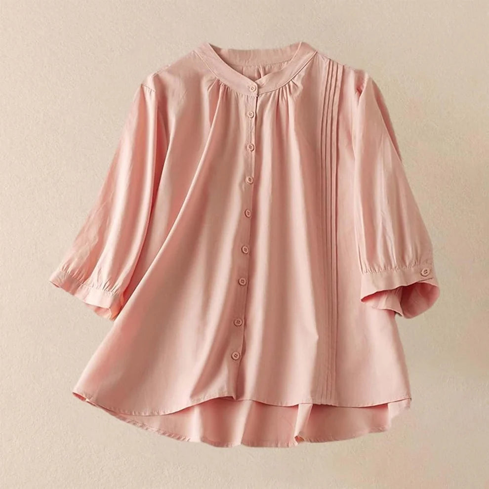 Stylish Pure Cotton Pleated Casual Shirt