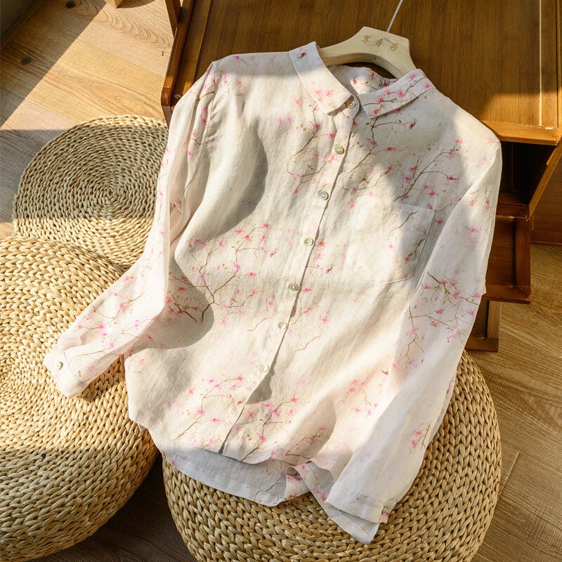 Floral Pure Cotton Printed Full Sleeve Shirt
