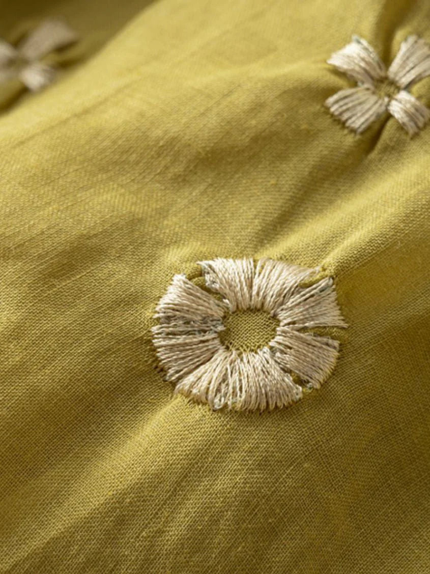 Pure Cotton Embroidered Shirt